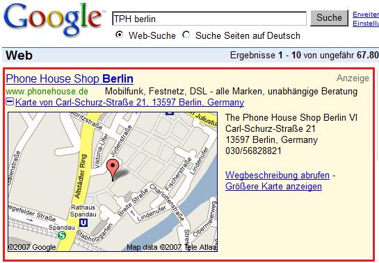 Screenshot 2 TPH Google Local Business AD PlusBox