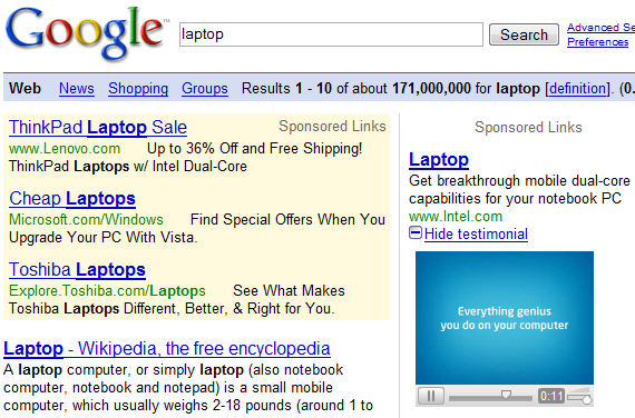 Video-Ads in Google 2
