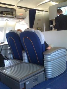 First Class Lufthansa Kabine